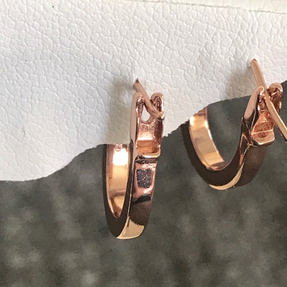 Coach Gold Pave Signature Huggie Earrings - Picture 4 of 12